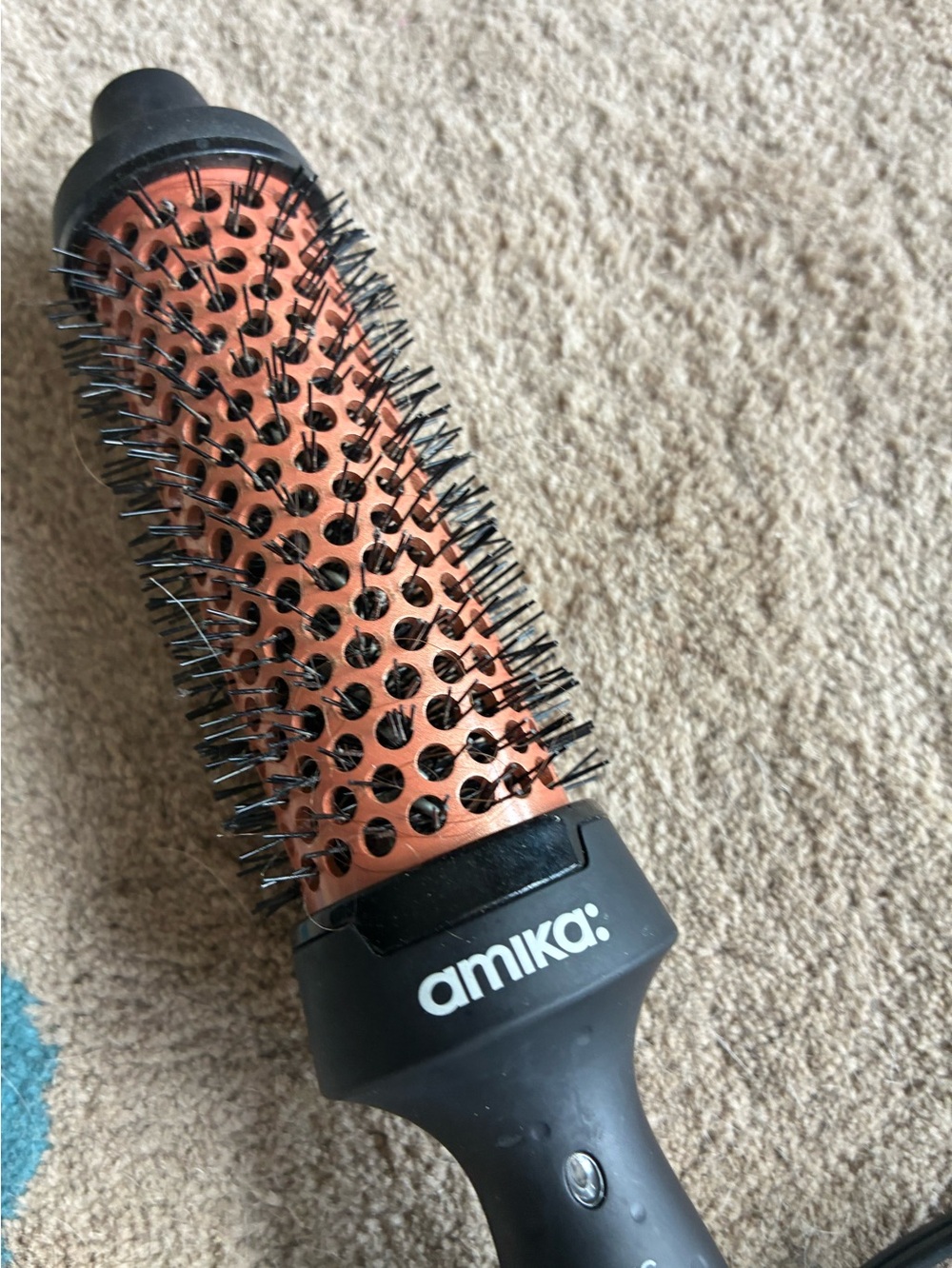 amika® blowout babe Copper Round Styling Brush - Black Handle